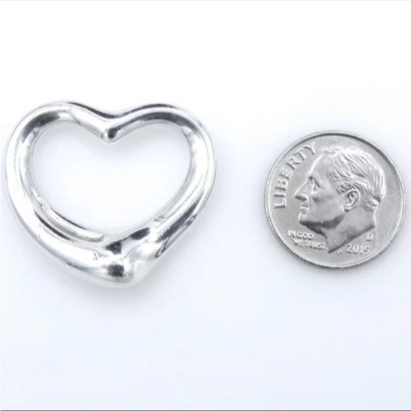 Authentic Tiffany & Co Floating Heart Pendant Medium - Picture 8 of 9